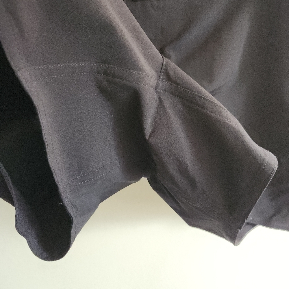 Athleta Swim Board Shorts Trunks Lace-Up Waist Black Zip Pockets Xl 14 - Picture 5 of 10